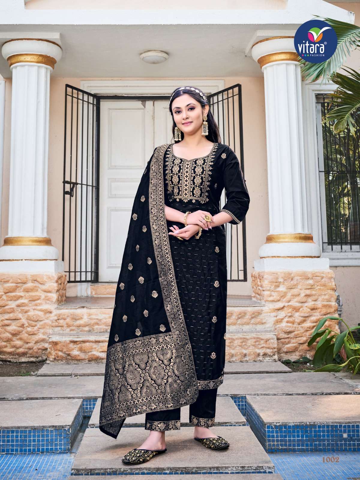 Vitara Mastani Pure Dola Viscose Fancy Kurti With Bottom Dupatta On Wholesale