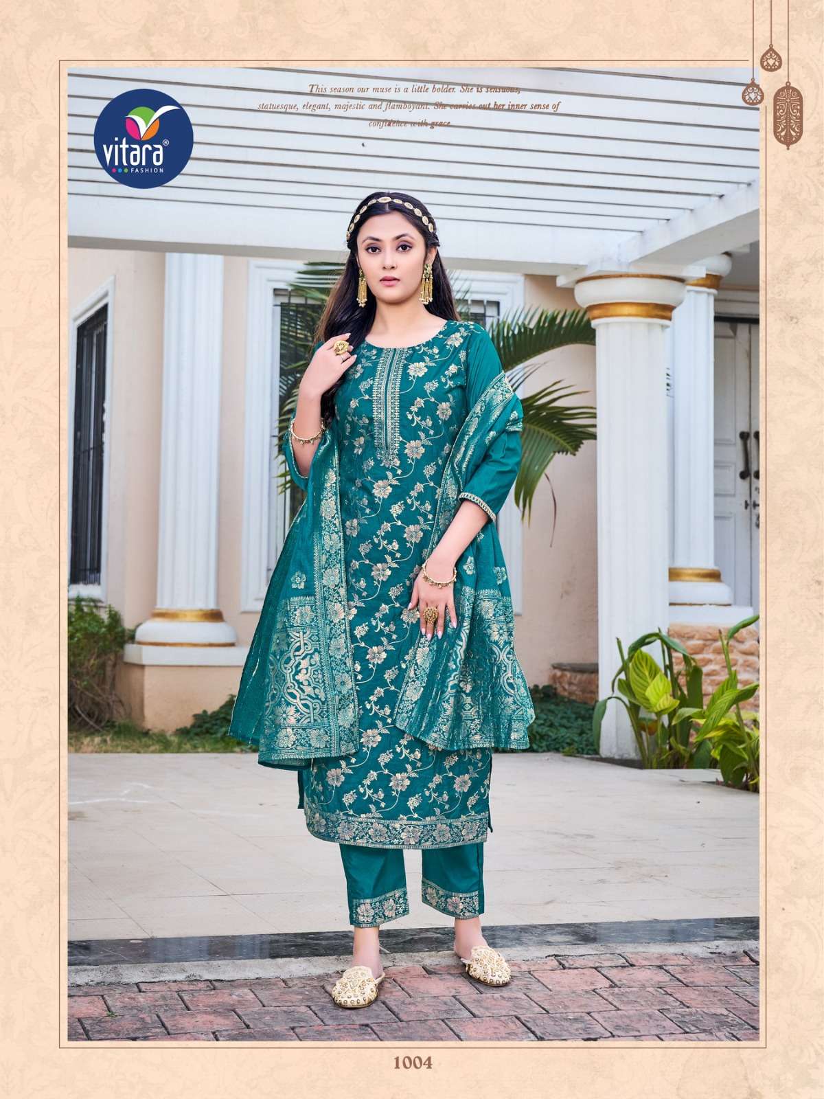 Vitara Mastani Pure Dola Viscose Fancy Kurti With Bottom Dupatta On Wholesale
