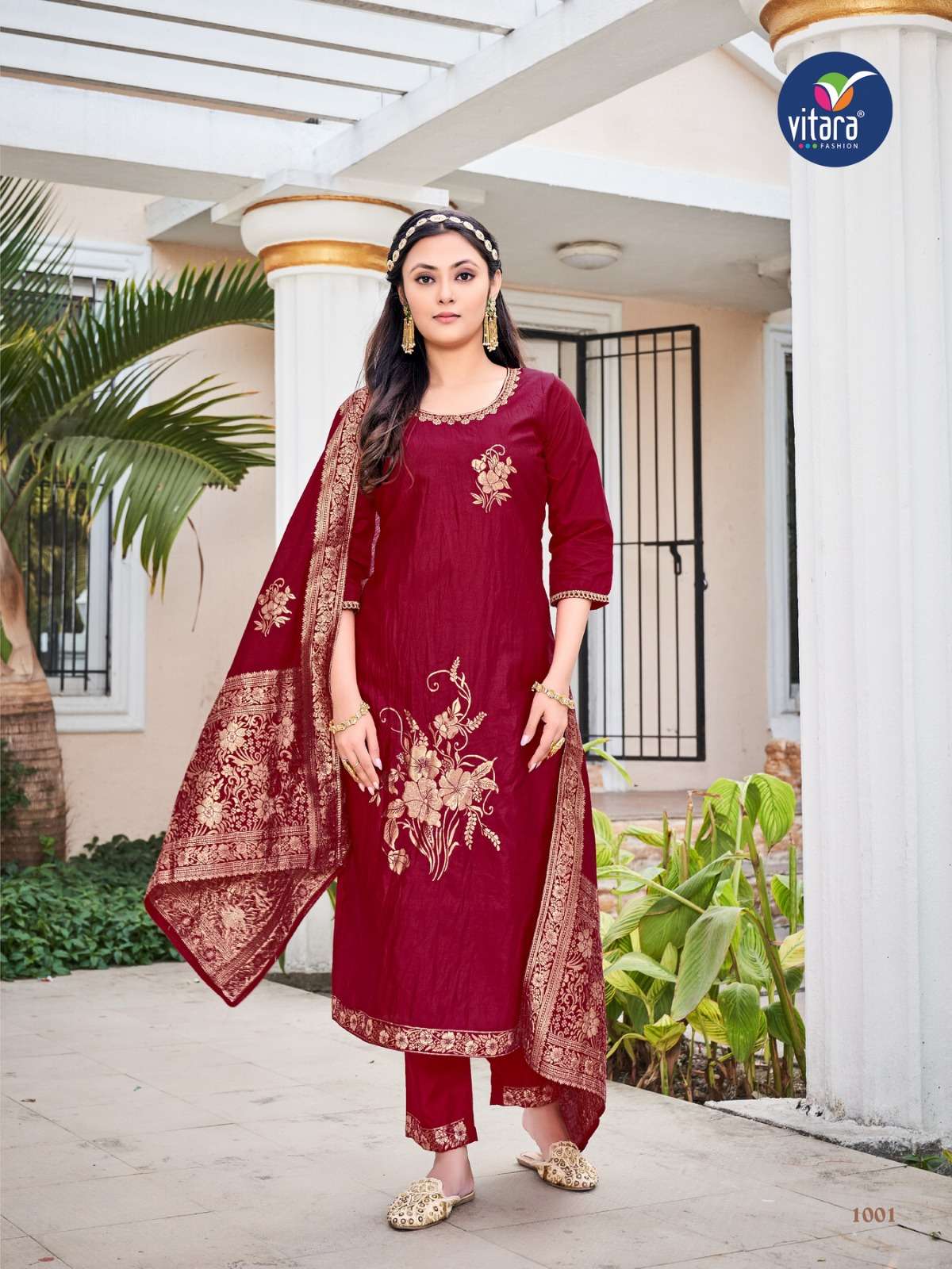 Vitara Mastani Pure Dola Viscose Fancy Kurti With Bottom Dupatta On Wholesale