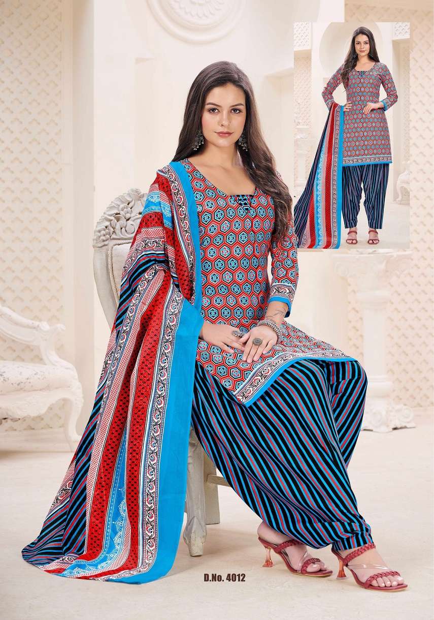 Vvt Baali Vol 4 Indo Cotton Printed Top Bottom With Dupatta Dress Materials On Wholesale