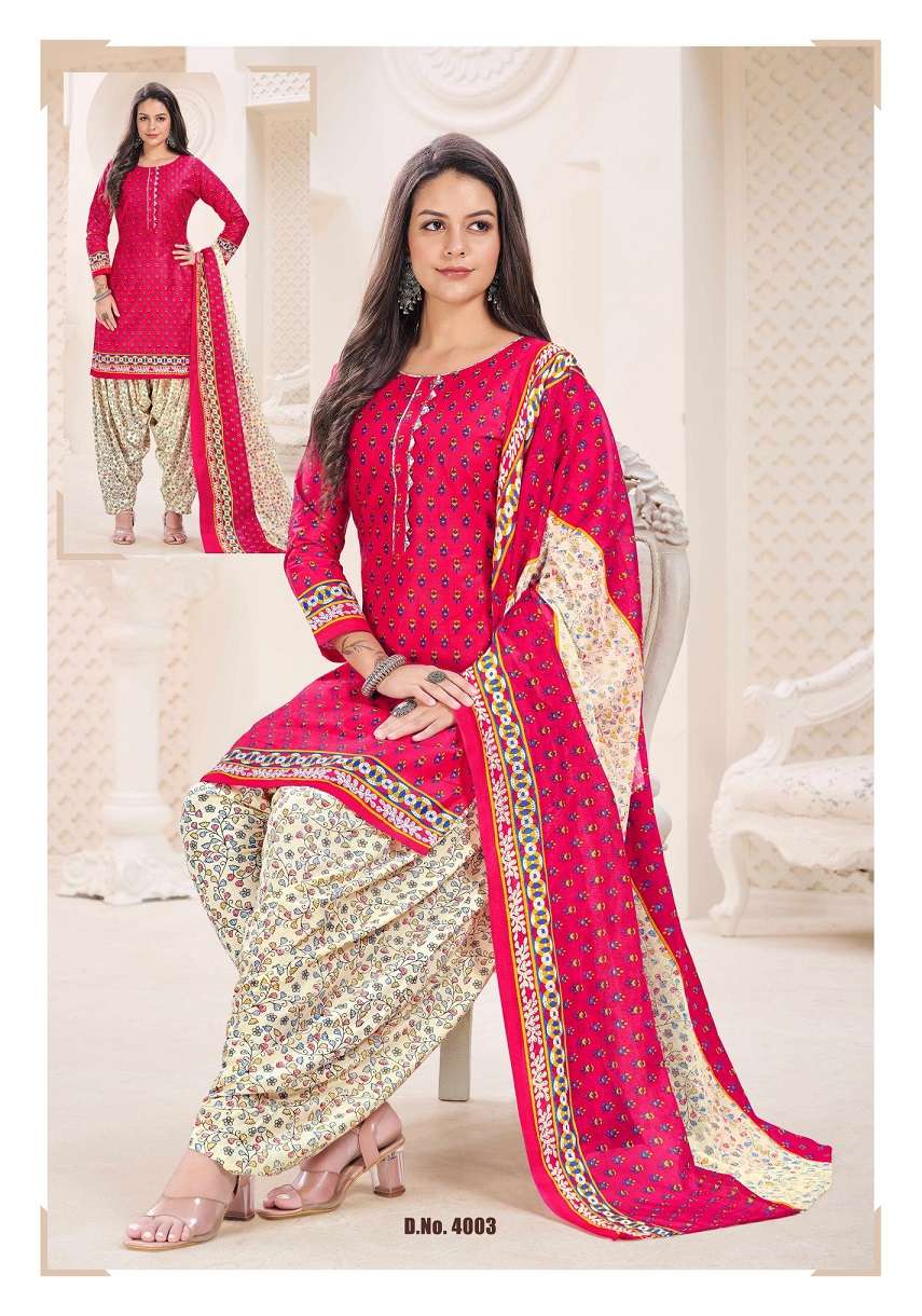 Vvt Baali Vol 4 Indo Cotton Printed Top Bottom With Dupatta Dress Materials On Wholesale