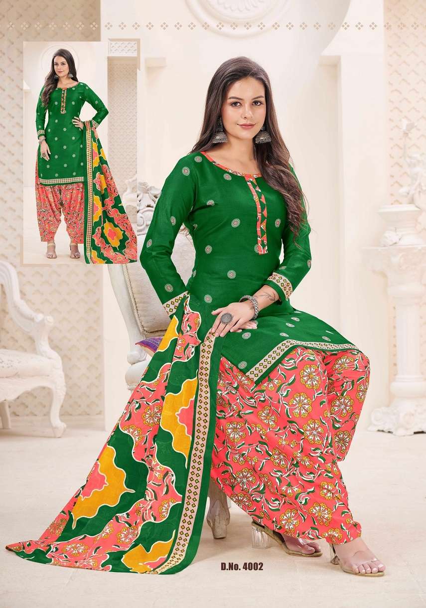 Vvt Baali Vol 4 Indo Cotton Printed Top Bottom With Dupatta Dress Materials On Wholesale