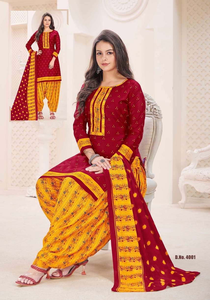 Vvt Baali Vol 4 Indo Cotton Printed Top Bottom With Dupatta Dress Materials On Wholesale