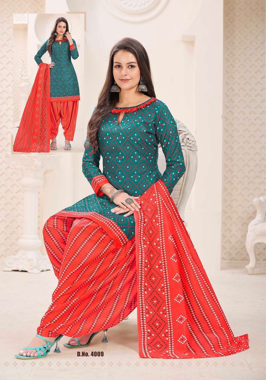 Vvt Baali Vol 4 Indo Cotton Printed Top Bottom With Dupatta Dress Materials On Wholesale