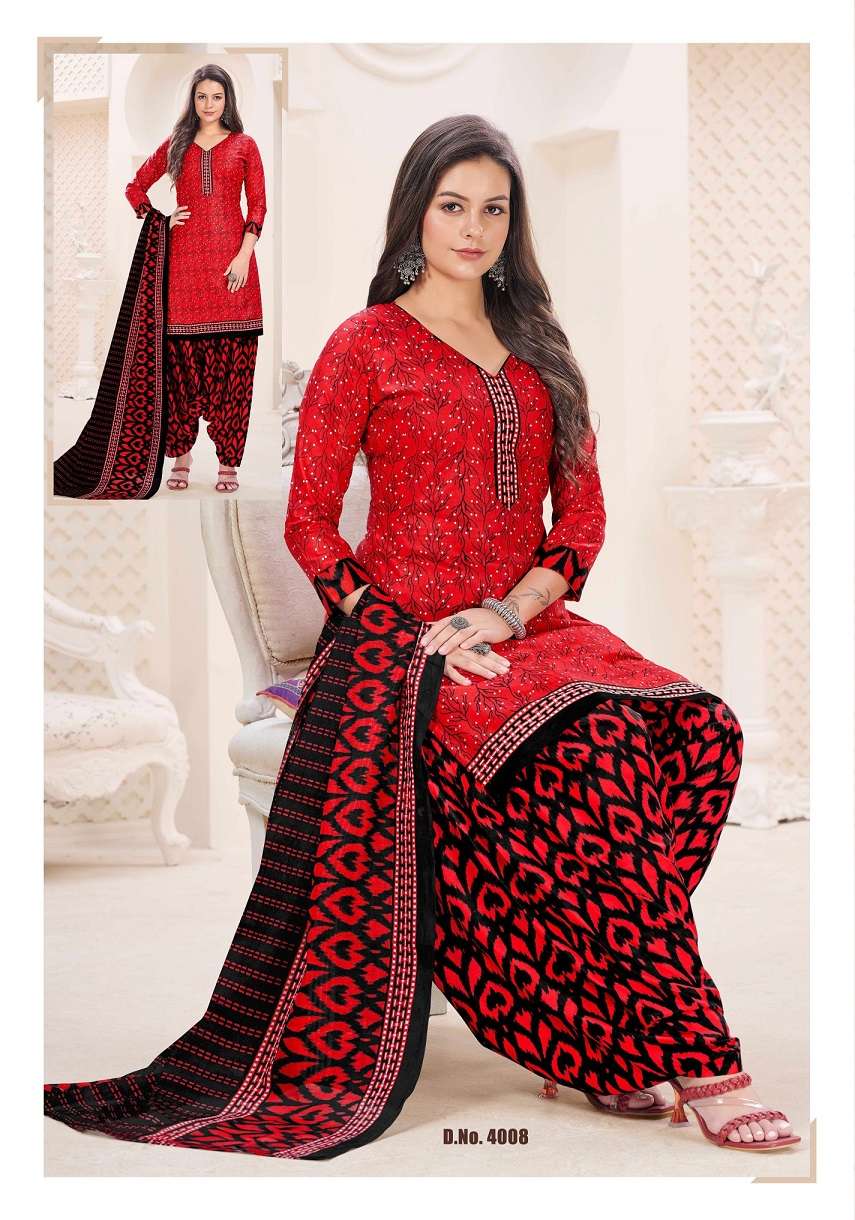 Vvt Baali Vol 4 Indo Cotton Printed Top Bottom With Dupatta Dress Materials On Wholesale