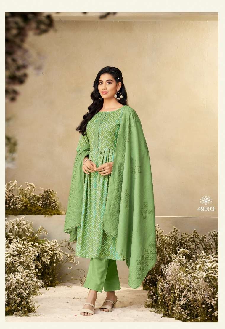 Zara Blossom 12  Blossom Cotton Print On Fancy Embroidery On Wholesale