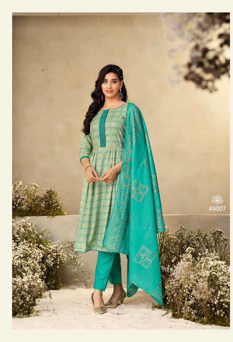Zara Blossom 12  Blossom Cotton Print On Fancy Embroidery On Wholesale