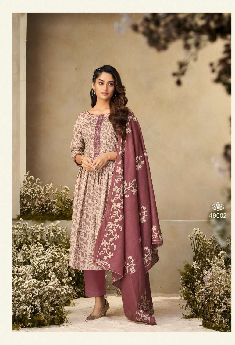 Zara Blossom 12  Blossom Cotton Print On Fancy Embroidery On Wholesale