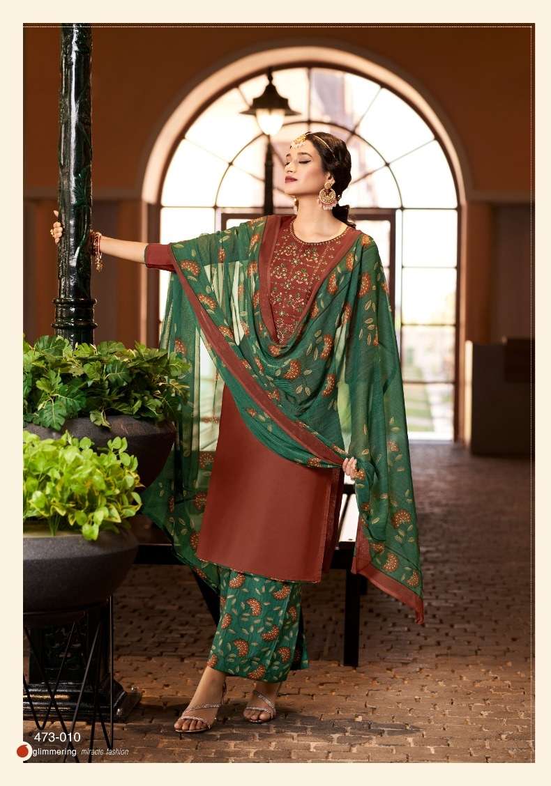 Alok Zulfat Designer Suit Mohak Pure Heavy Jam Cotton With Heavy Embroidery Work On Wholesale