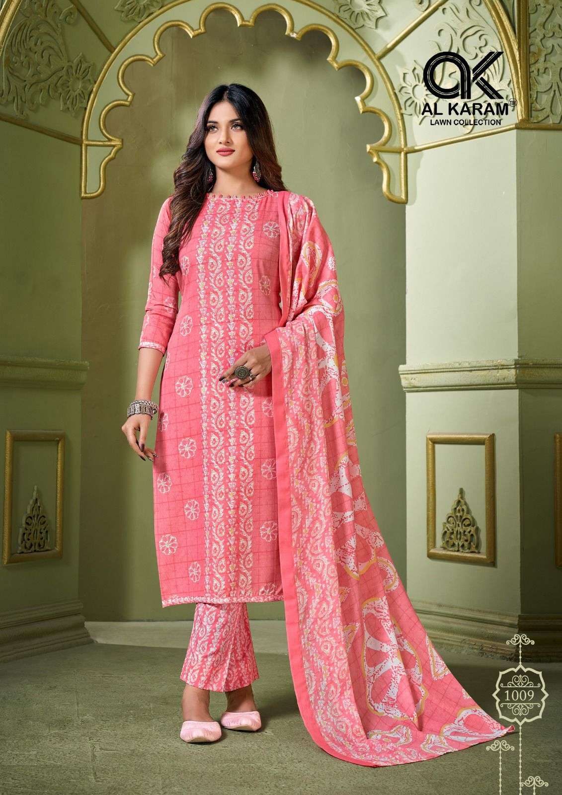  Al Karam Charizma Signature Prints Dress Material On Wholesale 