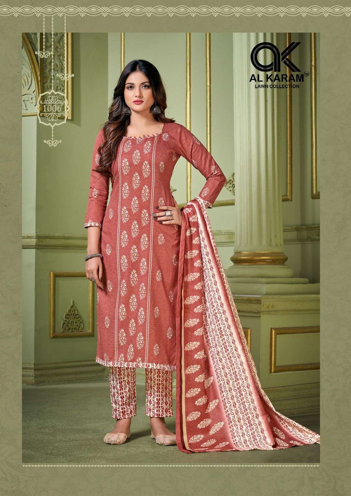  Al Karam Charizma Signature Prints Dress Material On Wholesale 
