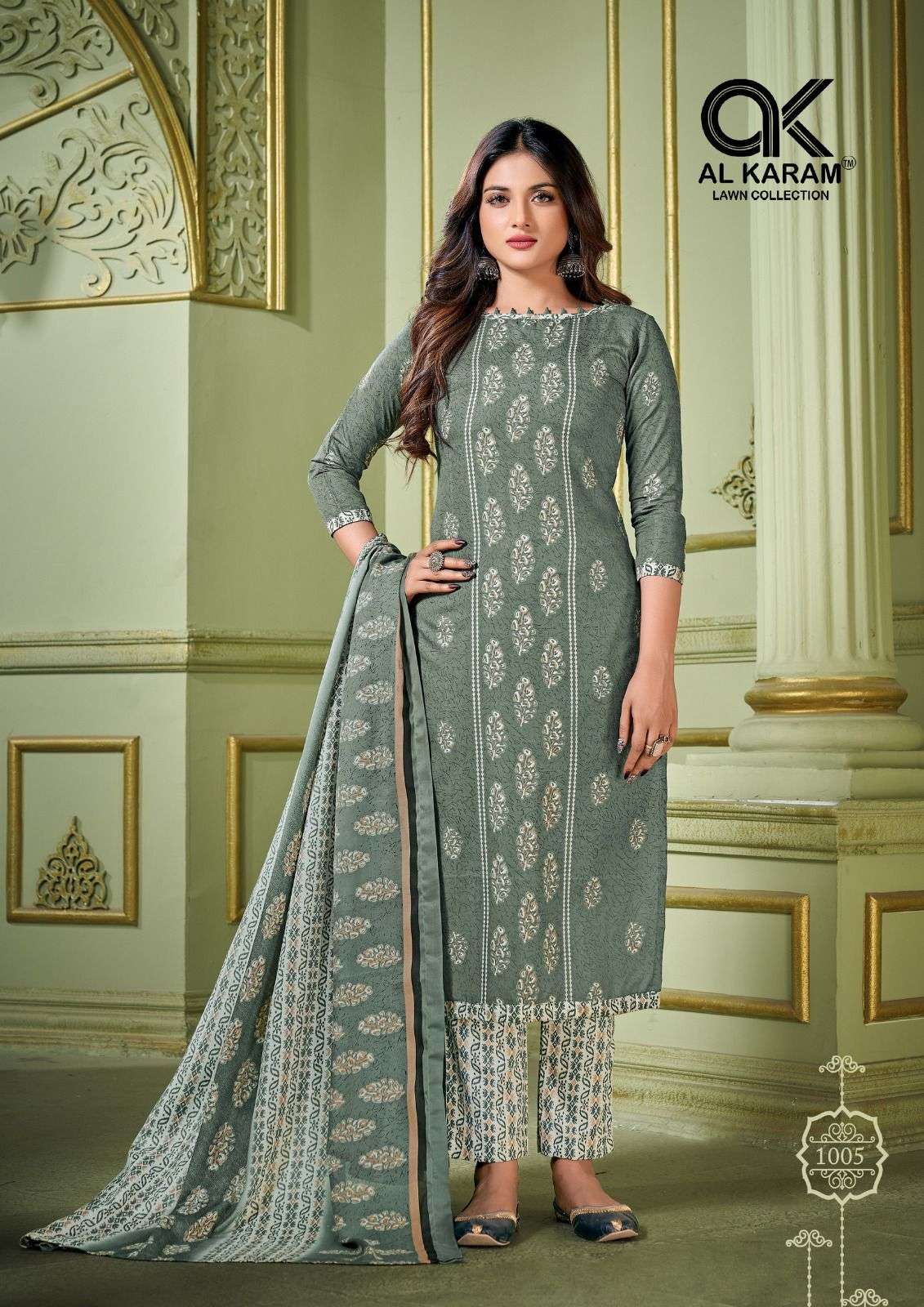  Al Karam Charizma Signature Prints Dress Material On Wholesale 