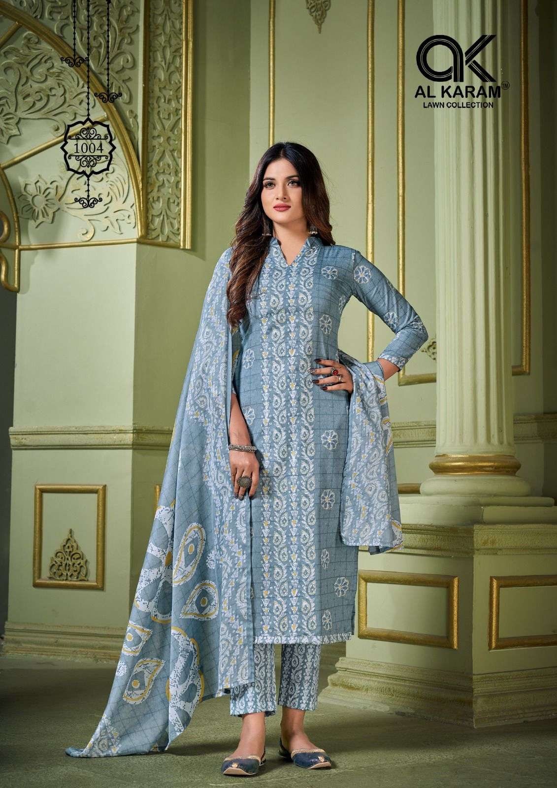  Al Karam Charizma Signature Prints Dress Material On Wholesale 