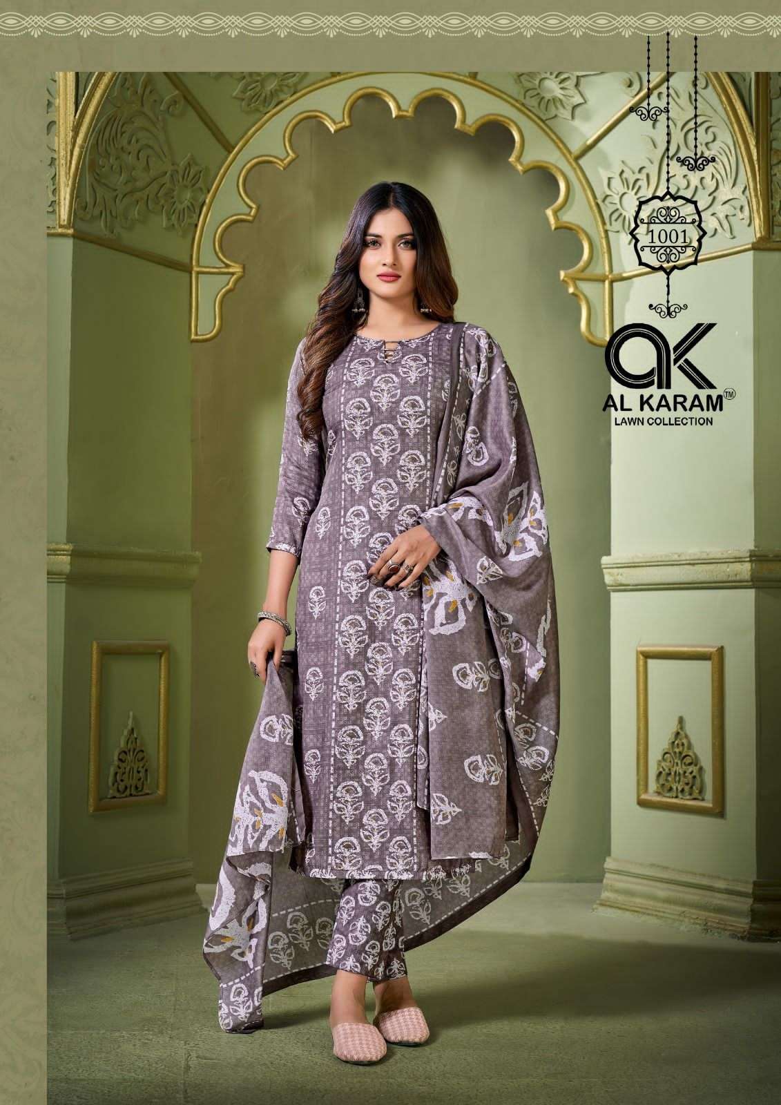  Al Karam Charizma Signature Prints Dress Material On Wholesale 