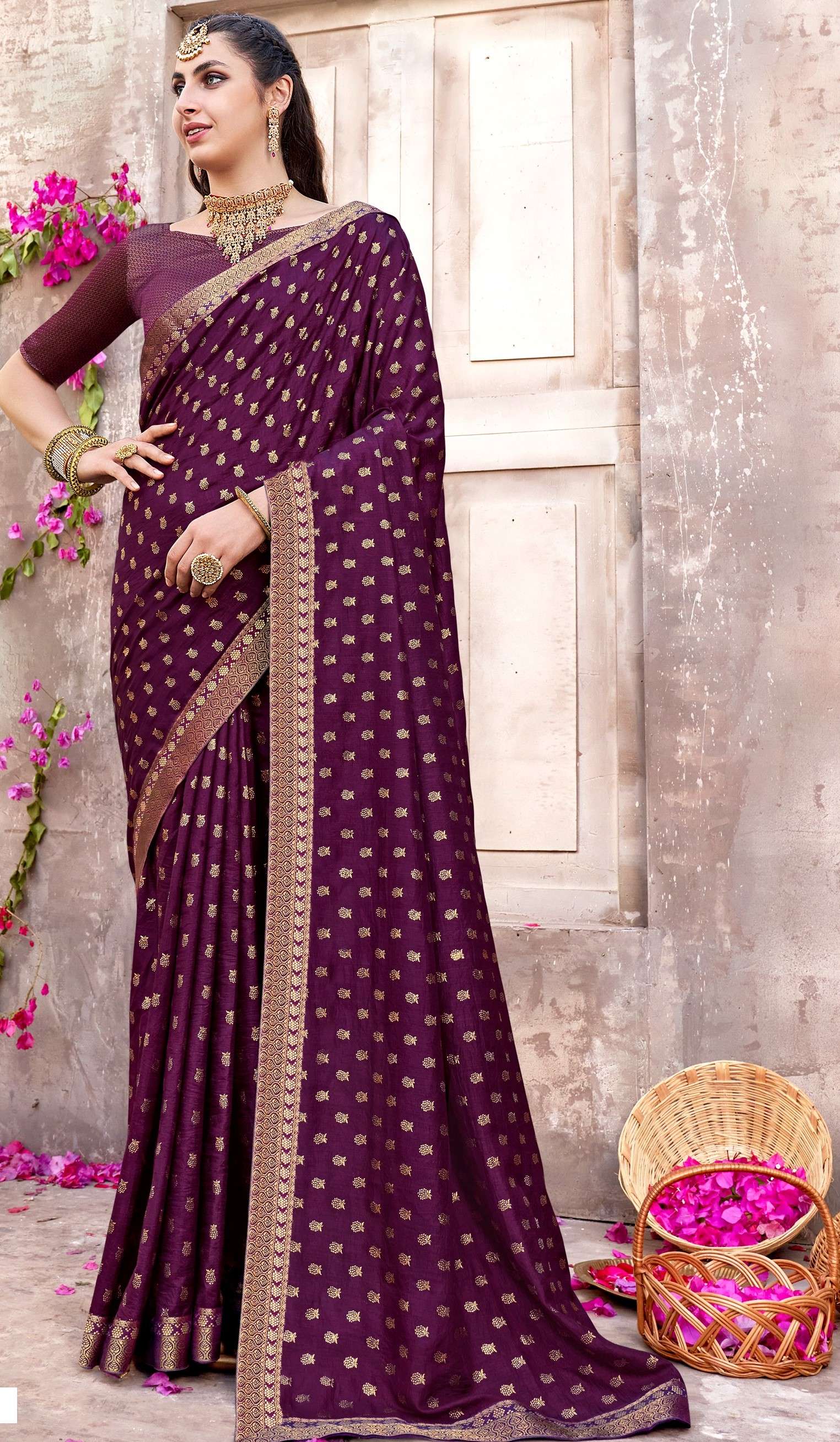  Mahotsav Juhi Vol 2 Designer Vichitra Silk Saree On Wholesale