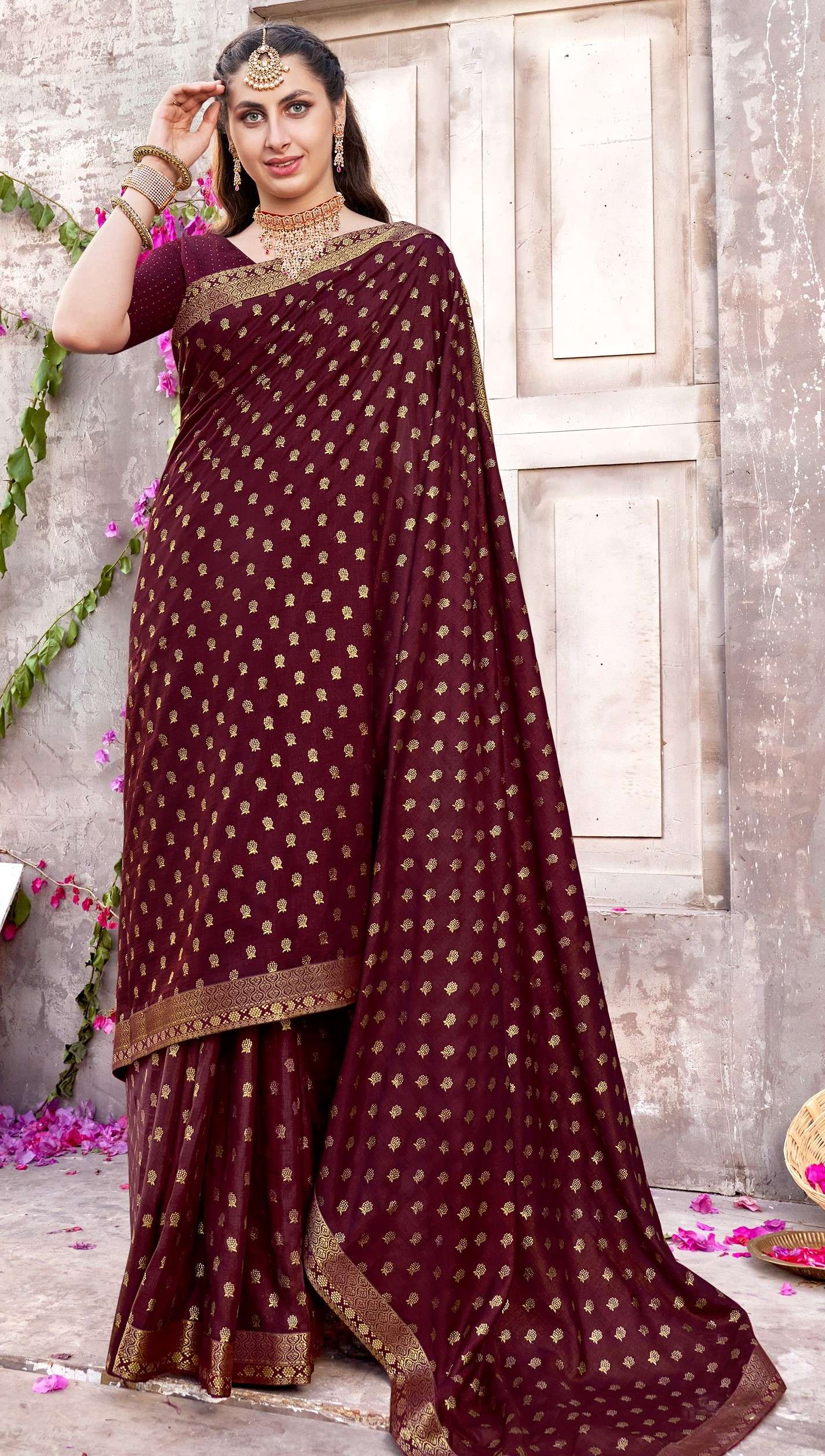  Mahotsav Juhi Vol 2 Designer Vichitra Silk Saree On Wholesale