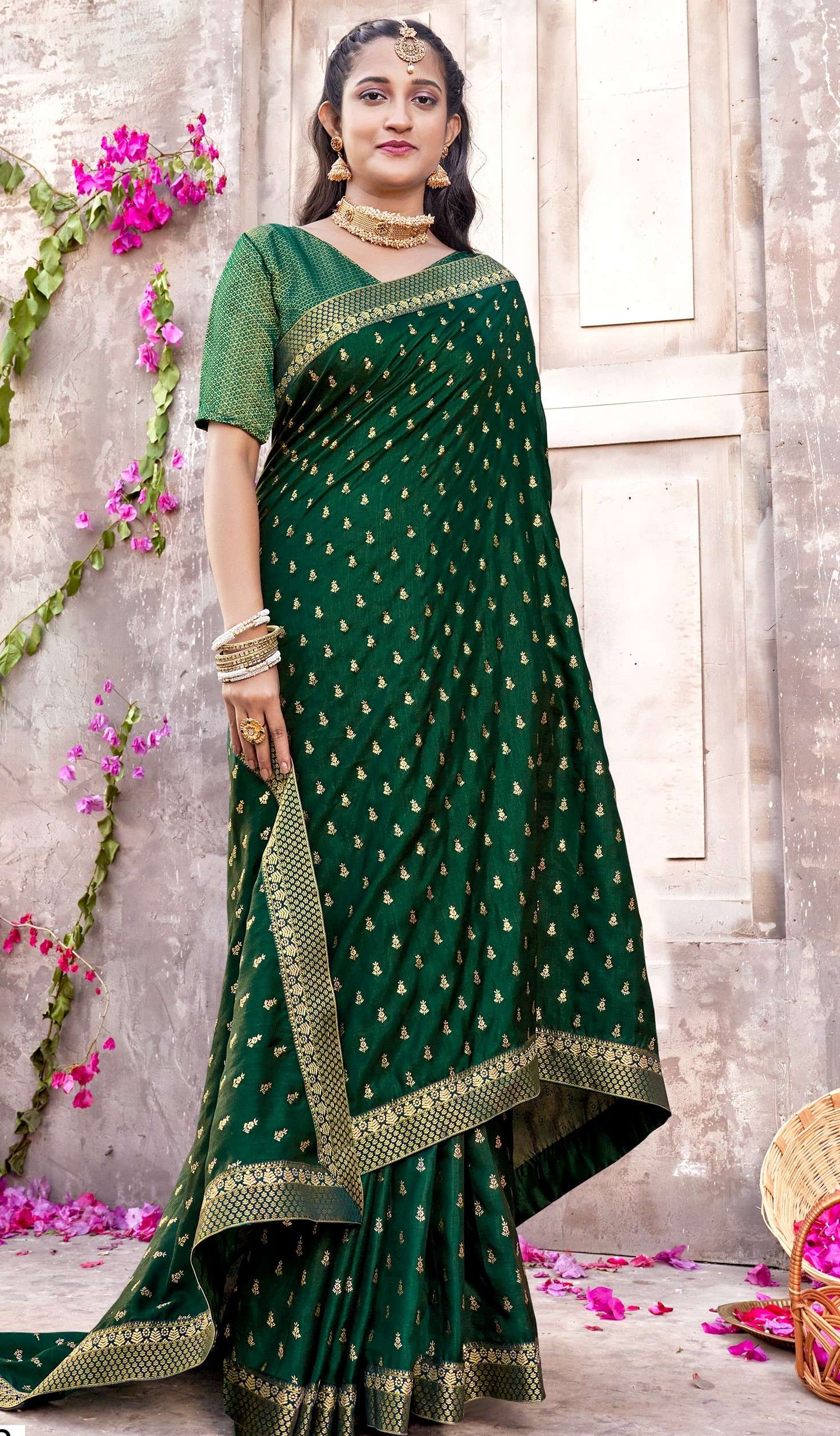  Mahotsav Juhi Vol 2 Designer Vichitra Silk Saree On Wholesale