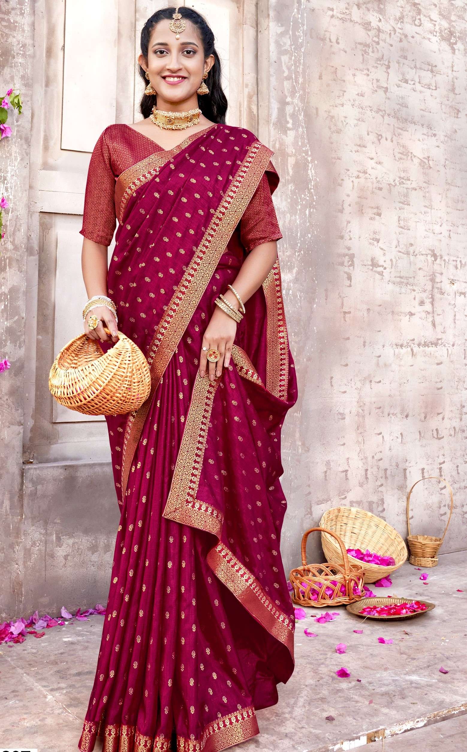  Mahotsav Juhi Vol 2 Designer Vichitra Silk Saree On Wholesale