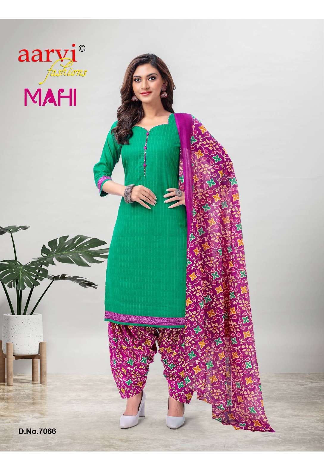 Aarvi Mahi Vol 5 Pure Dobby Cotton Top Bottom With Dupatta Readymade On Wholesale