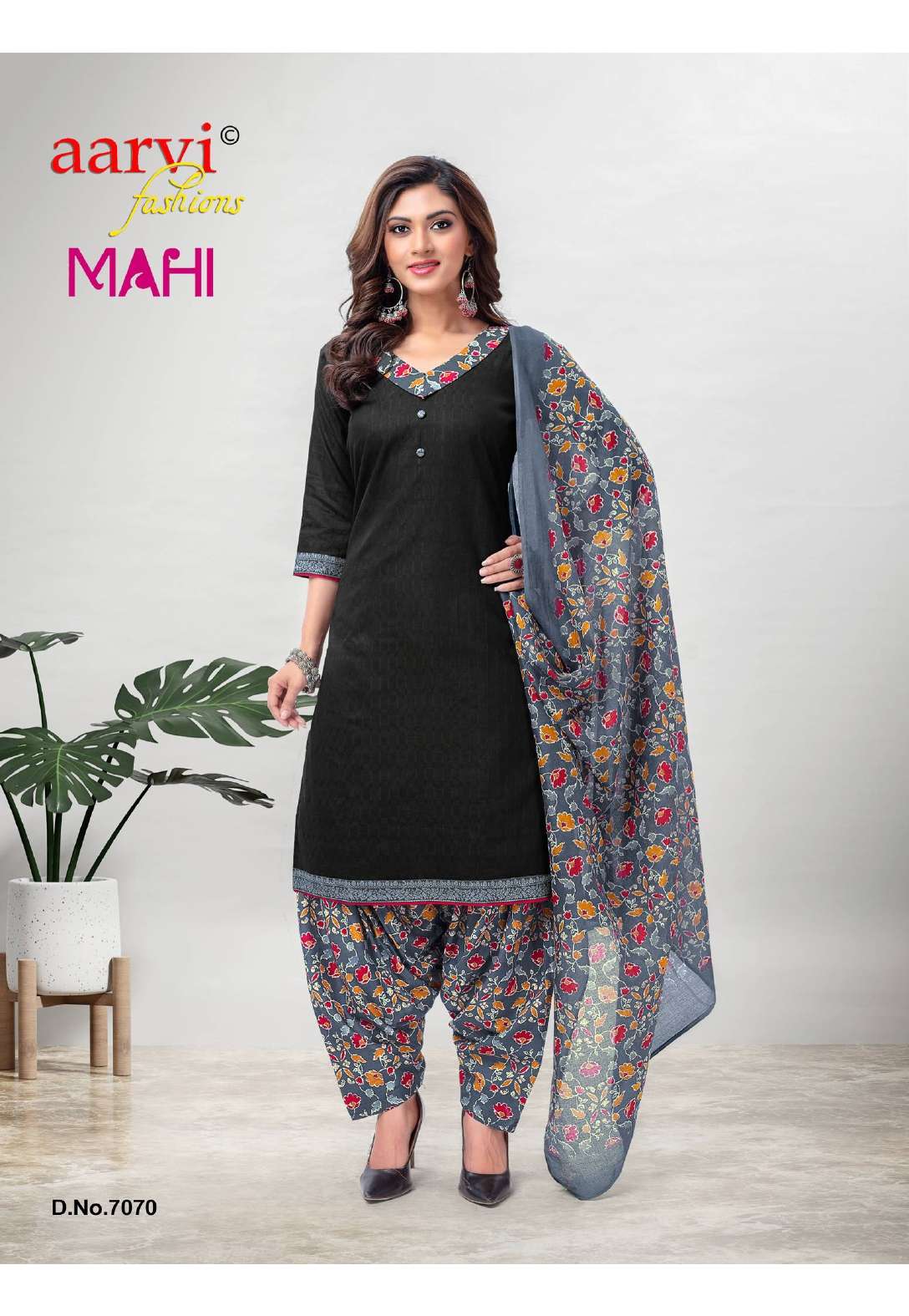 Aarvi Mahi Vol 5 Pure Dobby Cotton Top Bottom With Dupatta Readymade On Wholesale