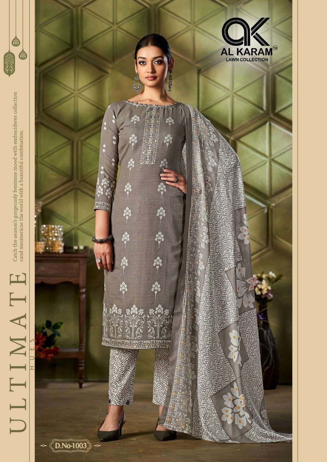 Al Karam Johra Premium Collection Vol 1 Top Bottom With Dupatta On Wholesale