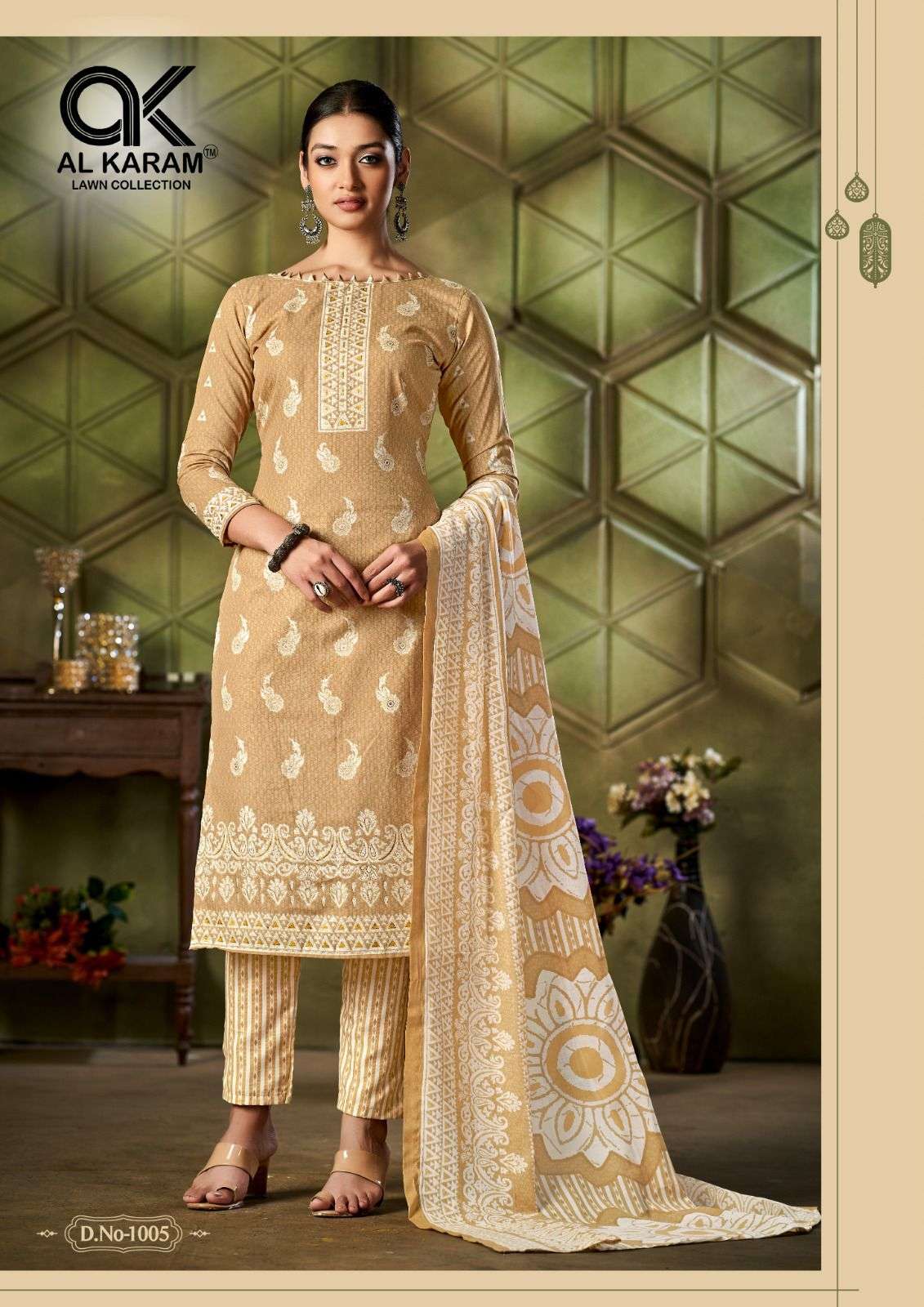 Al Karam Johra Premium Collection Vol 1 Top Bottom With Dupatta On Wholesale