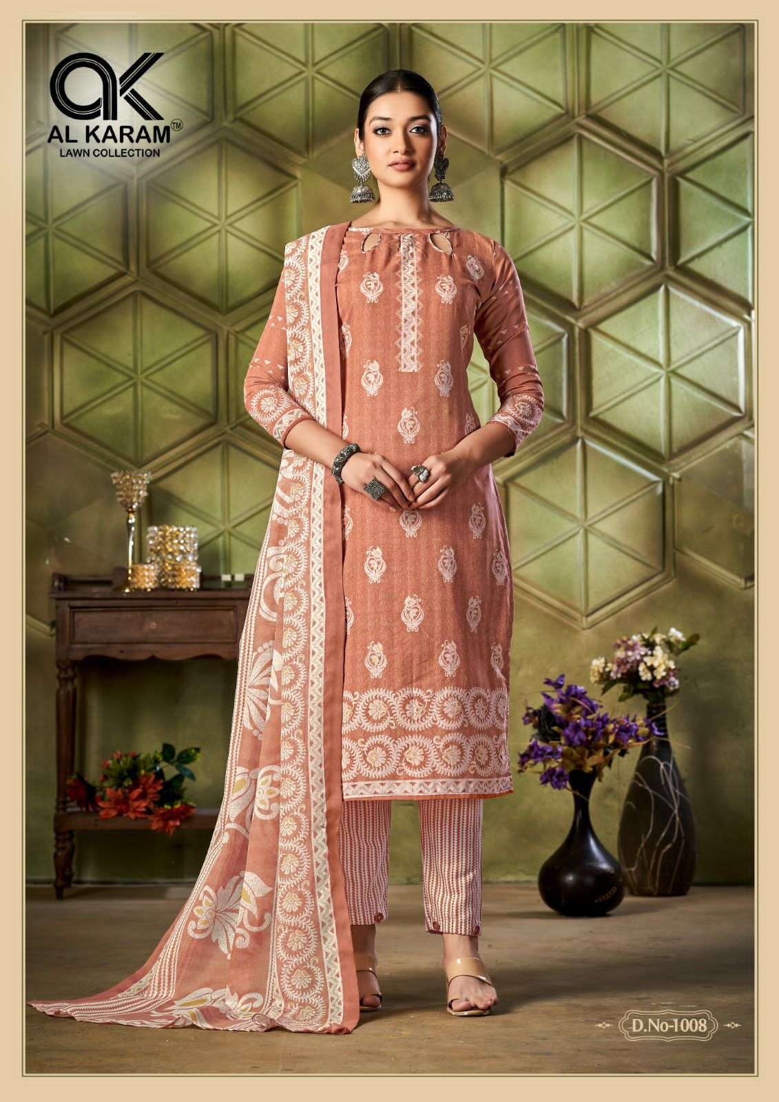 Al Karam Johra Premium Collection Vol 1 Top Bottom With Dupatta On Wholesale