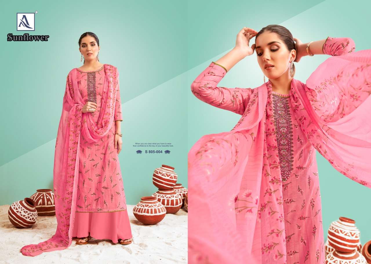Alok Suit Launches New Designer Suits SUNFLOWER On Wolesale 