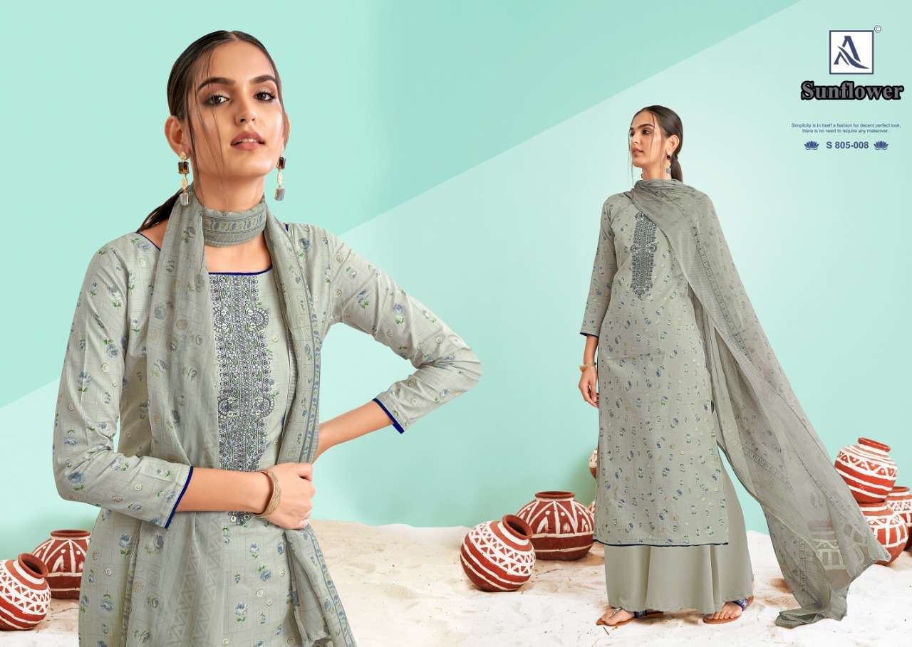 Alok Suit Launches New Designer Suits SUNFLOWER On Wolesale 