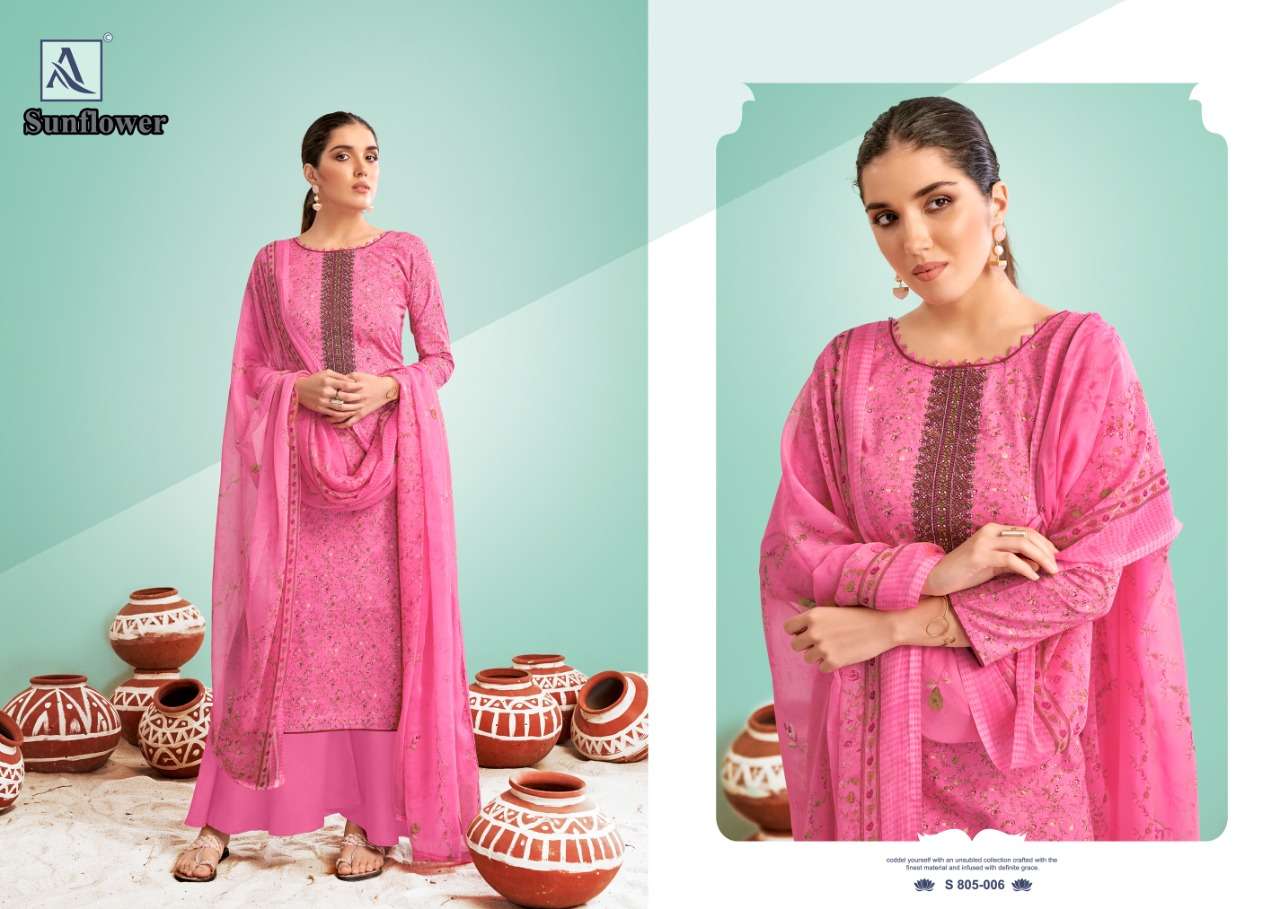 Alok Suit Launches New Designer Suits SUNFLOWER On Wolesale 