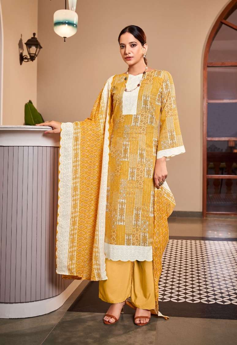 Alok Zulfat Present Afsana Pure Cotton Exclusive Designer Print Top Bottom With Dupatta On Wholesale