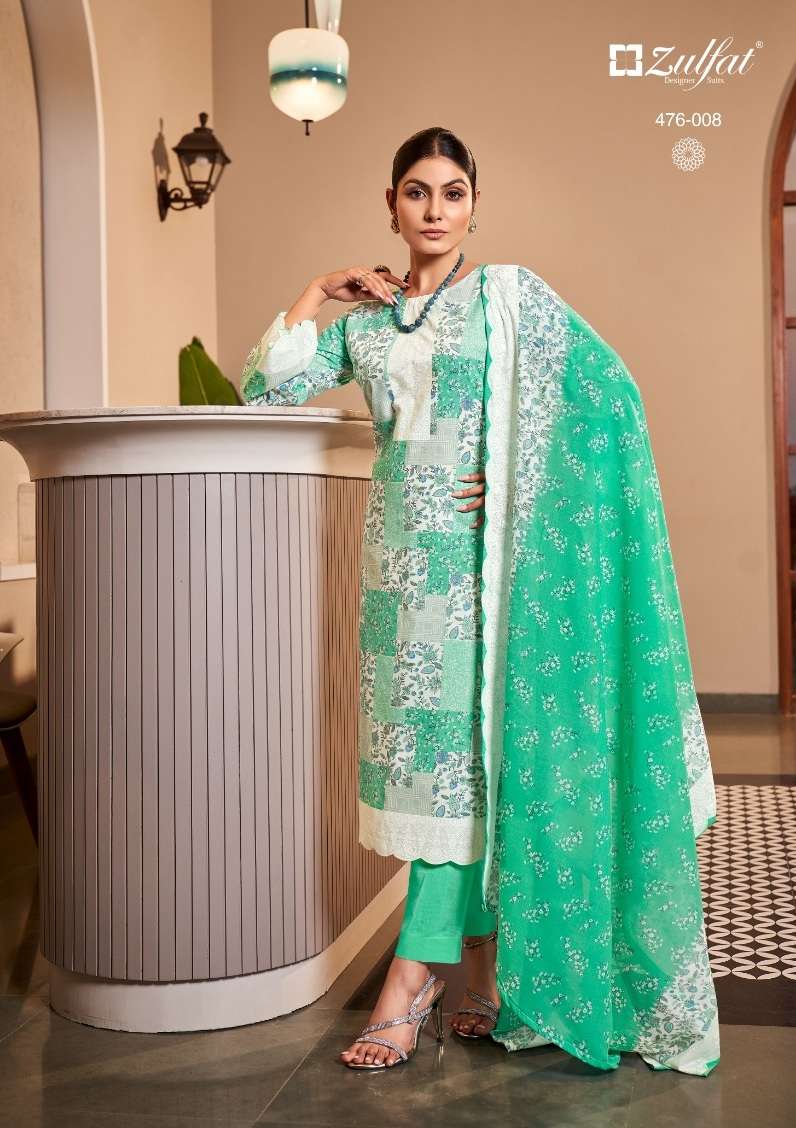 Alok Zulfat Present Afsana Pure Cotton Exclusive Designer Print Top Bottom With Dupatta On Wholesale