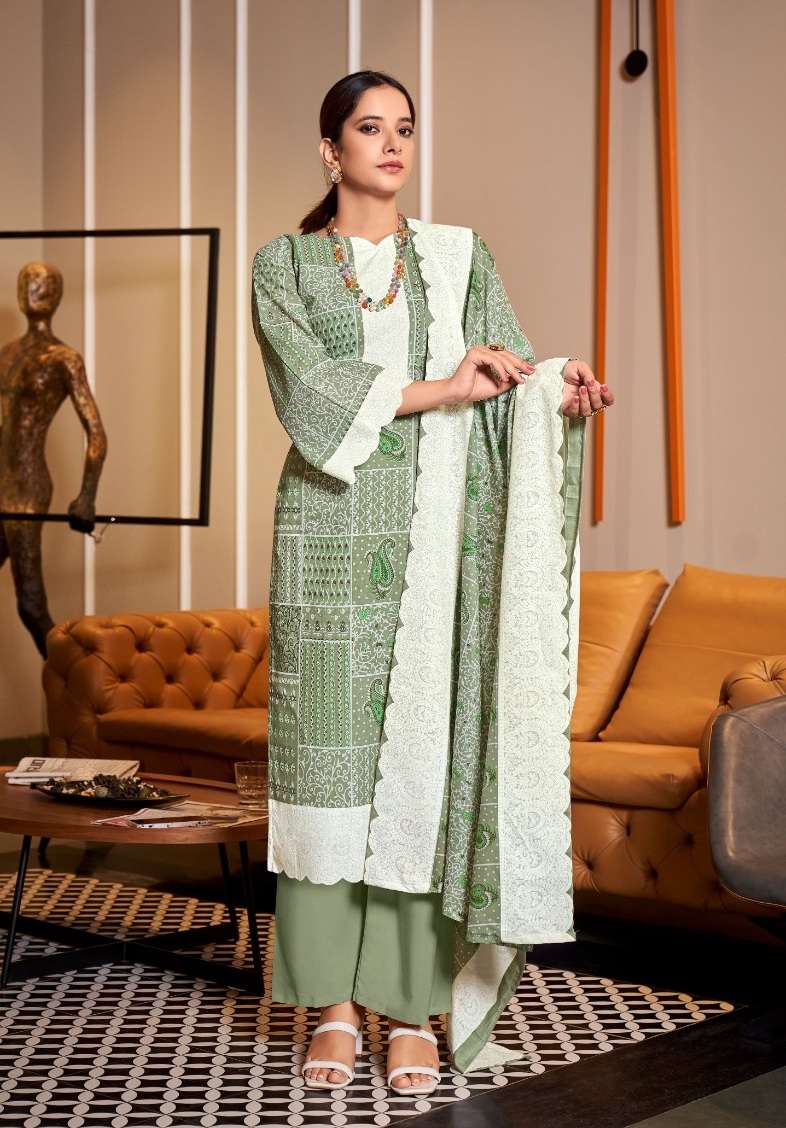 Alok Zulfat Present Afsana Pure Cotton Exclusive Designer Print Top Bottom With Dupatta On Wholesale