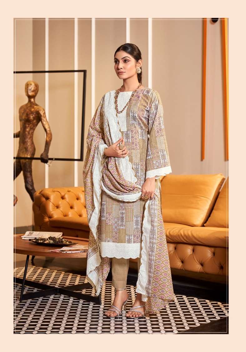 Alok Zulfat Present Afsana Pure Cotton Exclusive Designer Print Top Bottom With Dupatta On Wholesale
