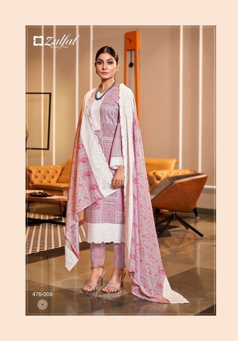 Alok Zulfat Present Afsana Pure Cotton Exclusive Designer Print Top Bottom With Dupatta On Wholesale