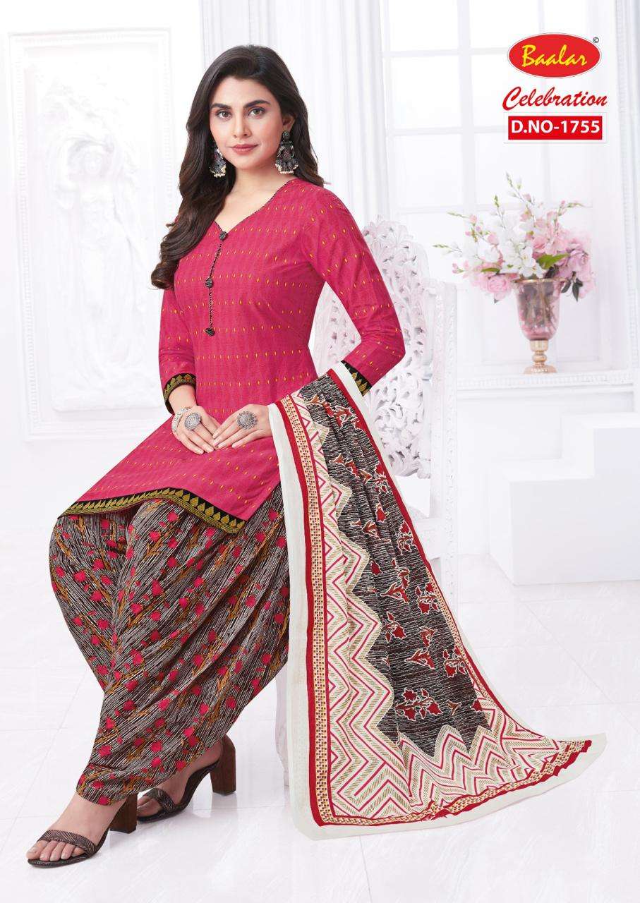 Baalar Celebration Vol 17 Pure Cotton Printed Top Bottom With Dupatta On Wholesale