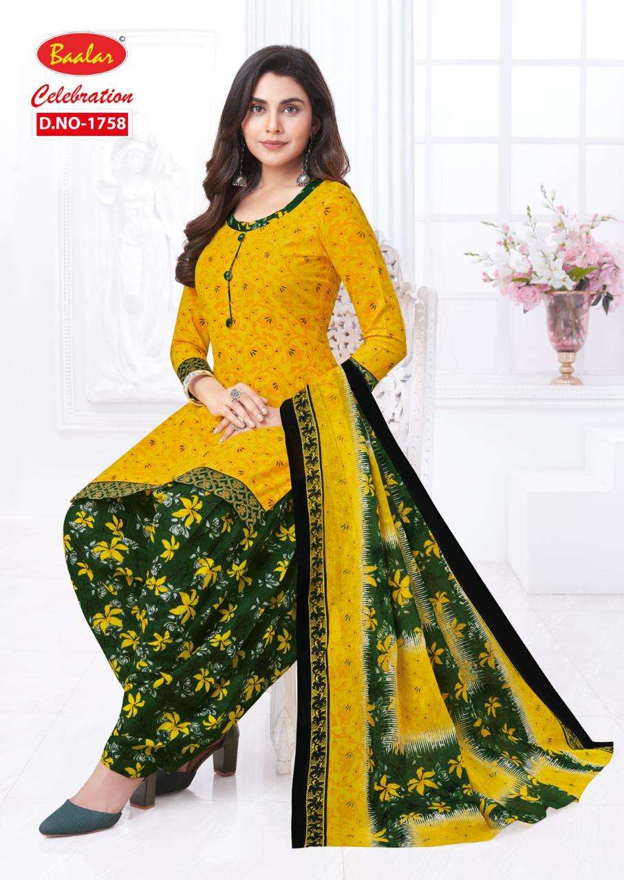 Baalar Celebration Vol 17 Pure Cotton Printed Top Bottom With Dupatta On Wholesale