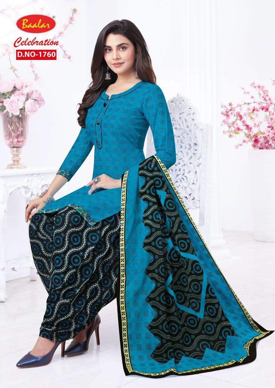 Baalar Celebration Vol 17 Pure Cotton Printed Top Bottom With Dupatta On Wholesale