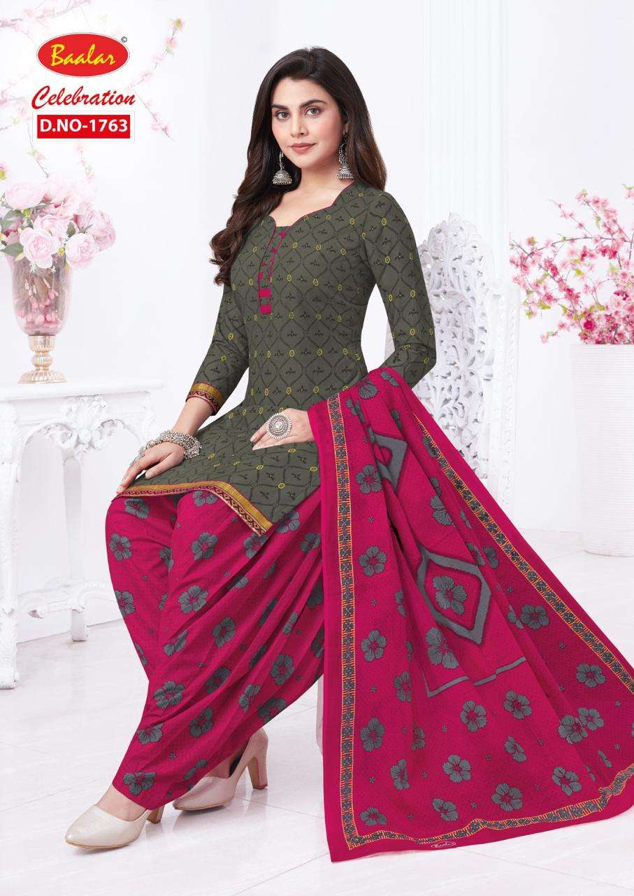 Baalar Celebration Vol 17 Pure Cotton Printed Top Bottom With Dupatta On Wholesale