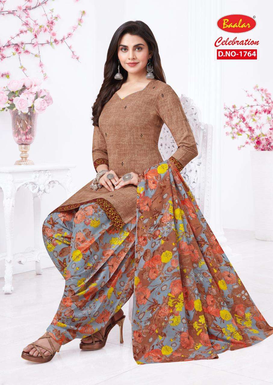 Baalar Celebration Vol 17 Pure Cotton Printed Top Bottom With Dupatta On Wholesale