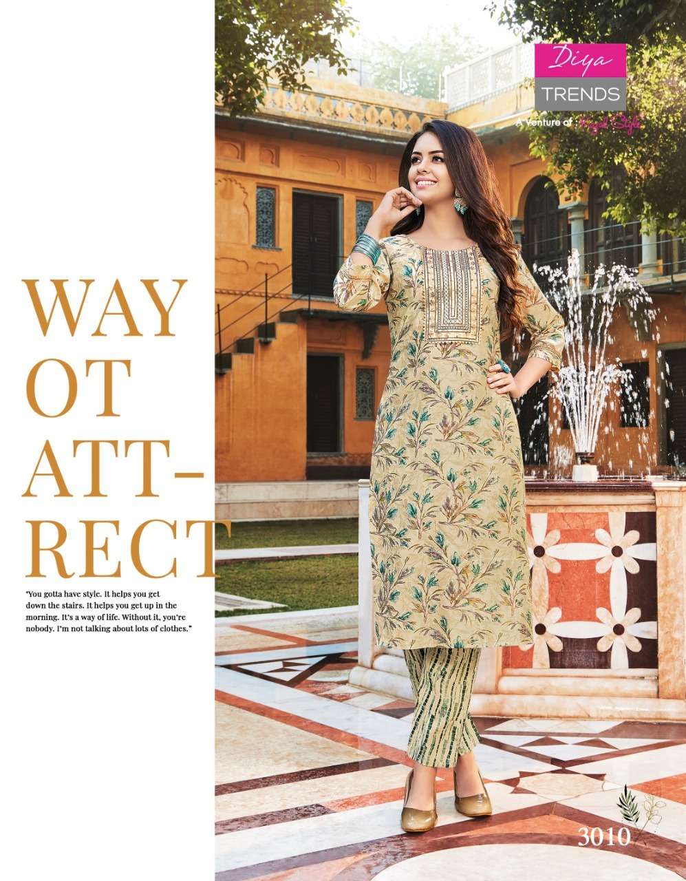 Diya Trends Goldy VOL-3 Kurti With Pant On Wholesale