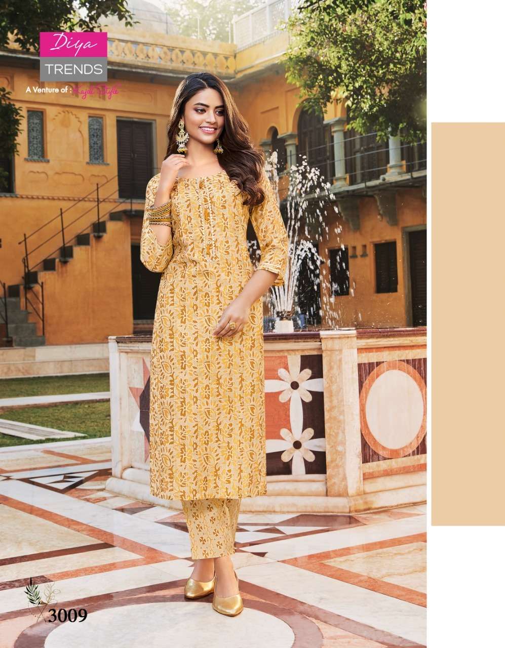 Diya Trends Goldy VOL-3 Kurti With Pant On Wholesale