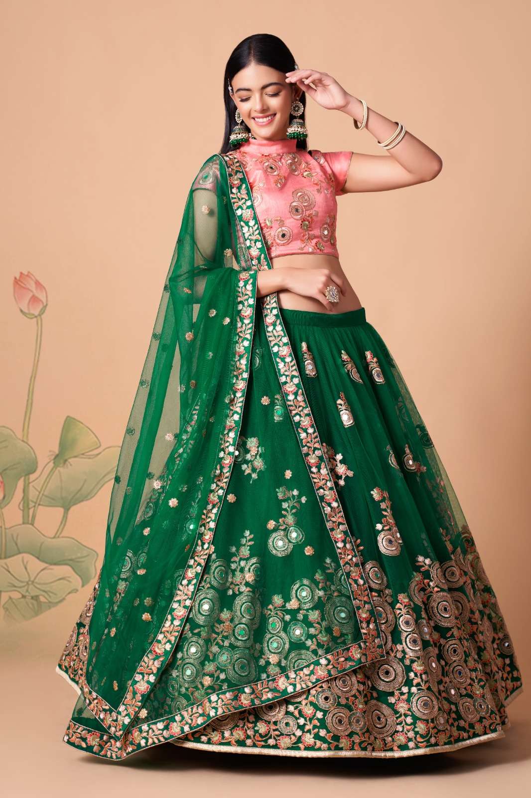 Embroidery Lehenga collection 1 Piecs in wholesale Price