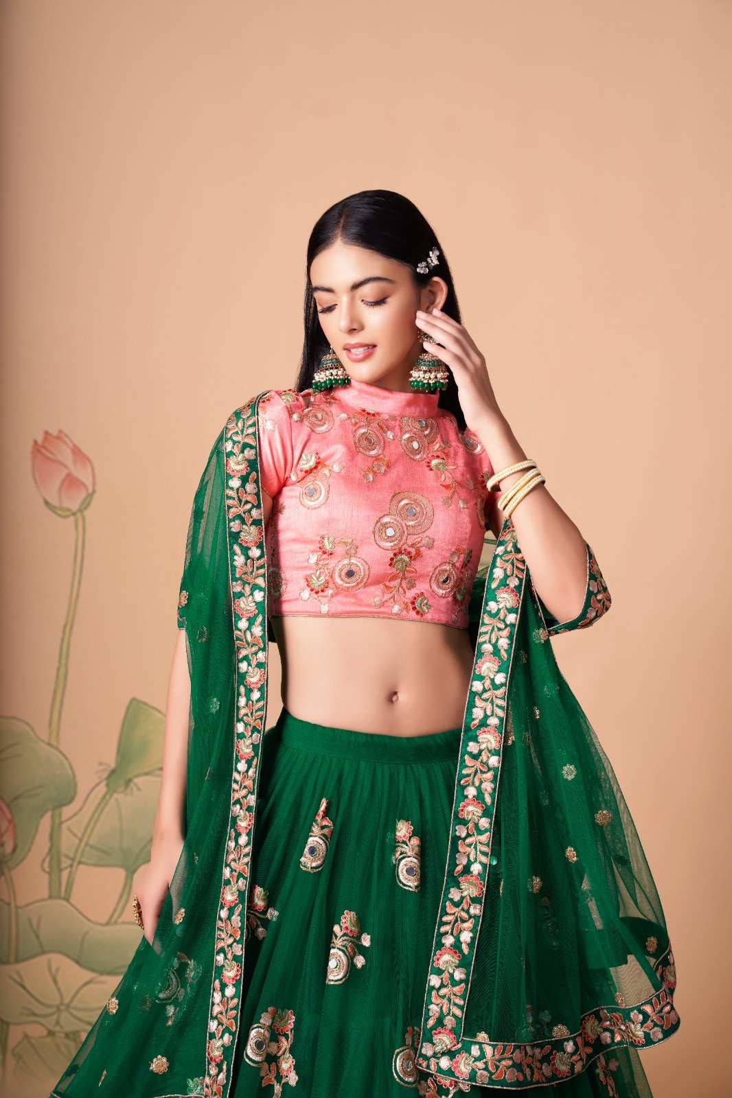 Embroidery Lehenga collection 1 Piecs in wholesale Price