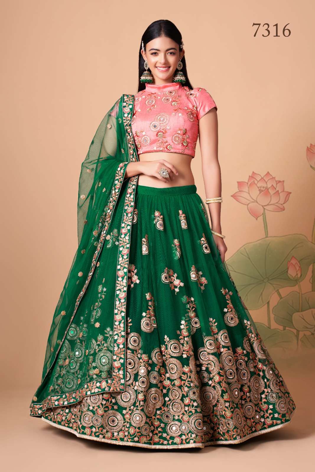 Embroidery Lehenga collection 1 Piecs in wholesale Price