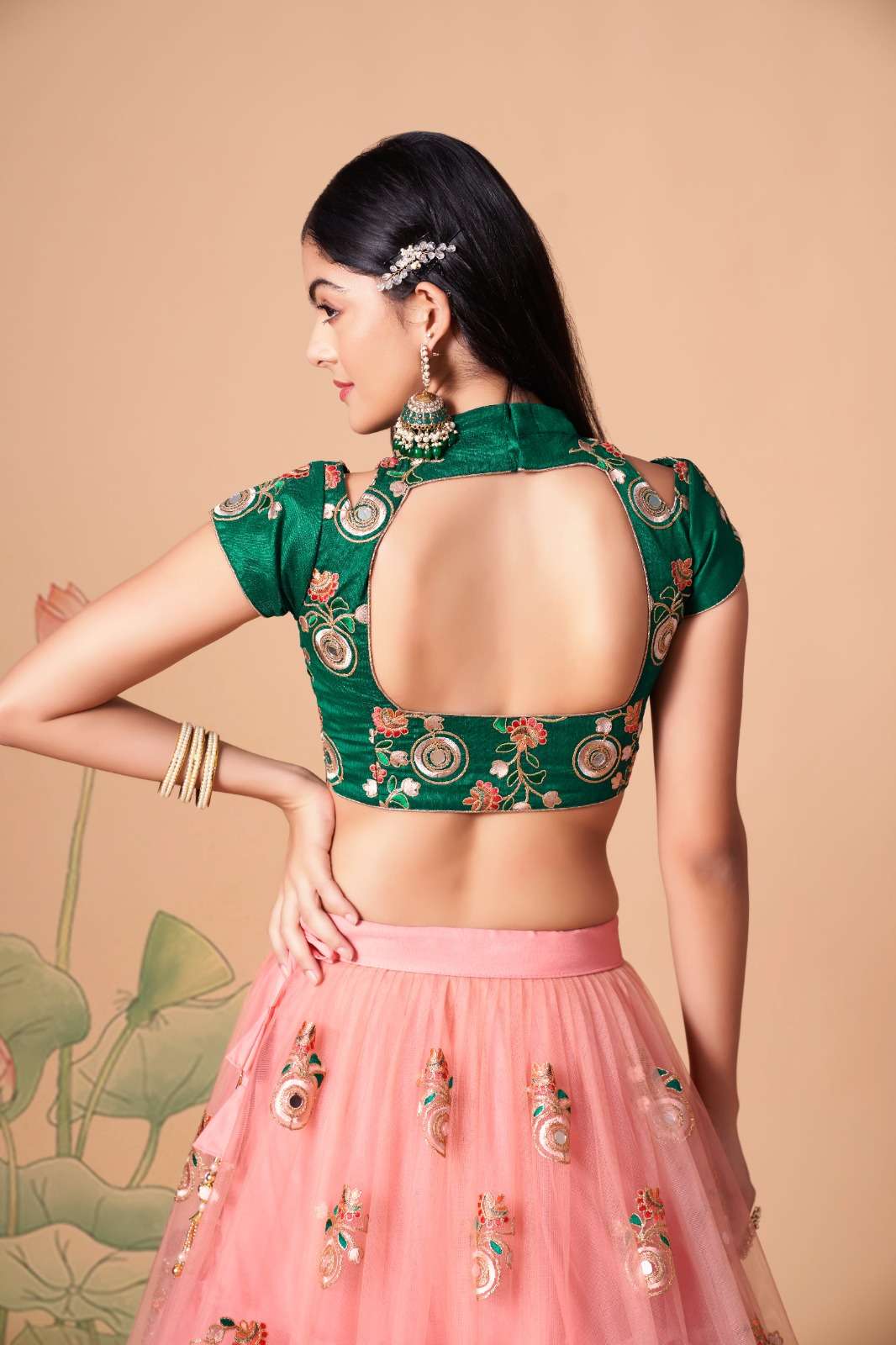 Embroidery Reception Lehenga collection 1 Piecs in wholesale Price
