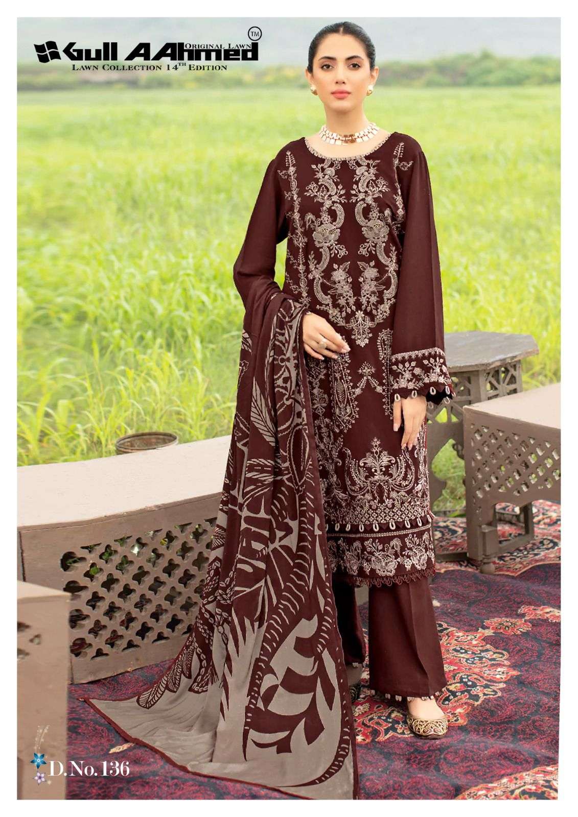 Gul Ahmed Vol-14 Pure Lawn Collection On Wholesale
