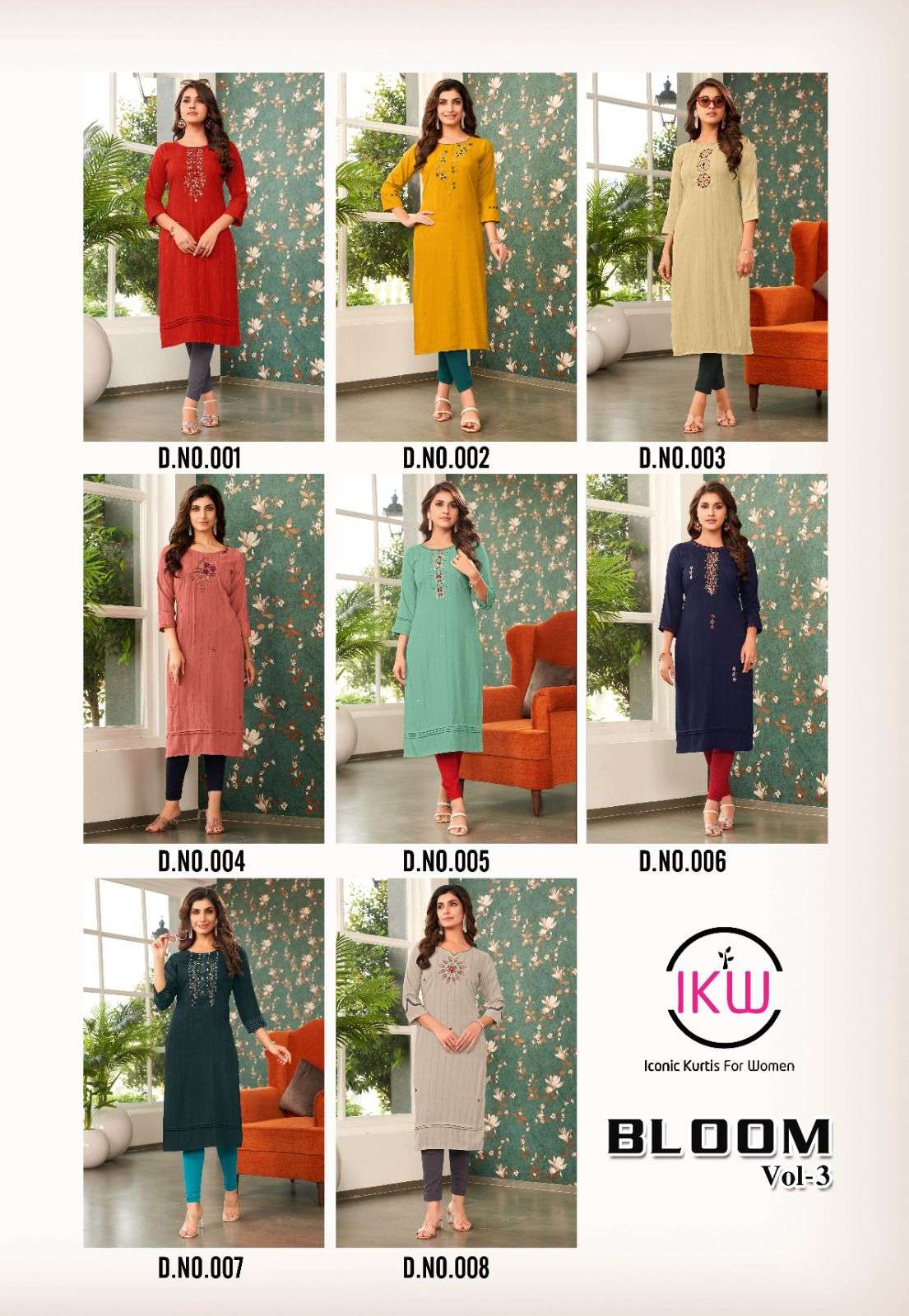  IKW Summer Collection Designer Fancy Rayon Kurti On Heavy Handwork With Wholesale price