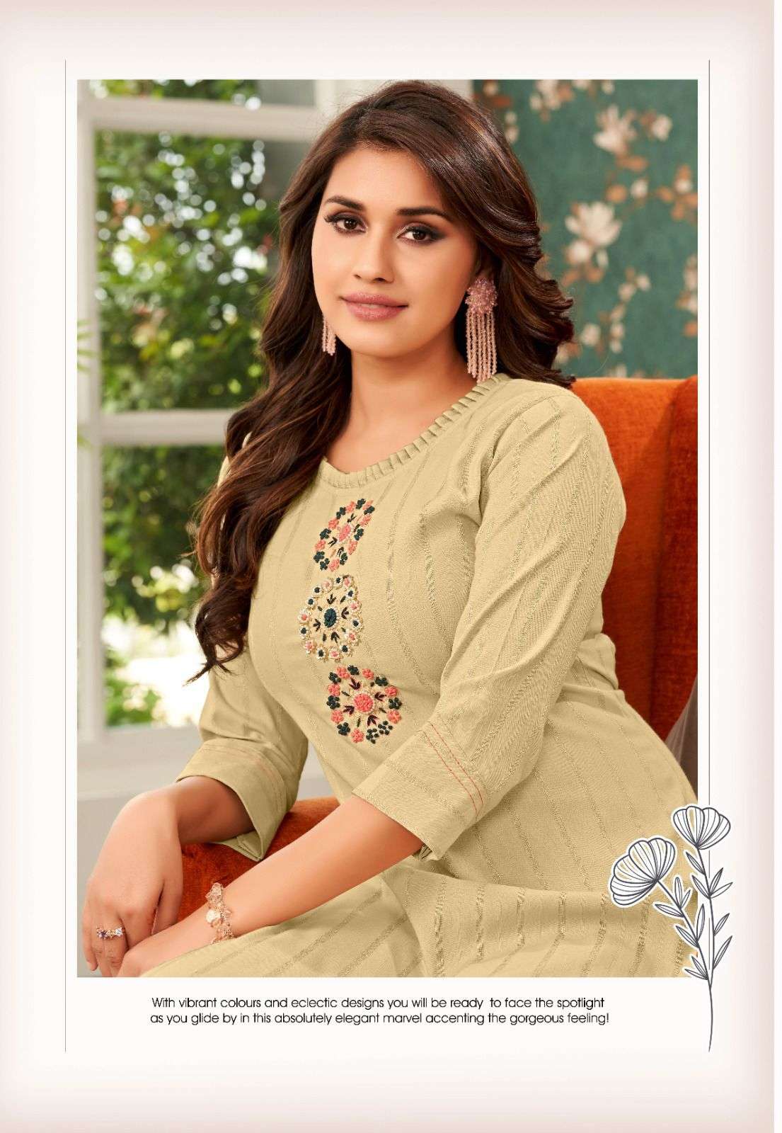  IKW Summer Collection Designer Fancy Rayon Kurti On Heavy Handwork With Wholesale price