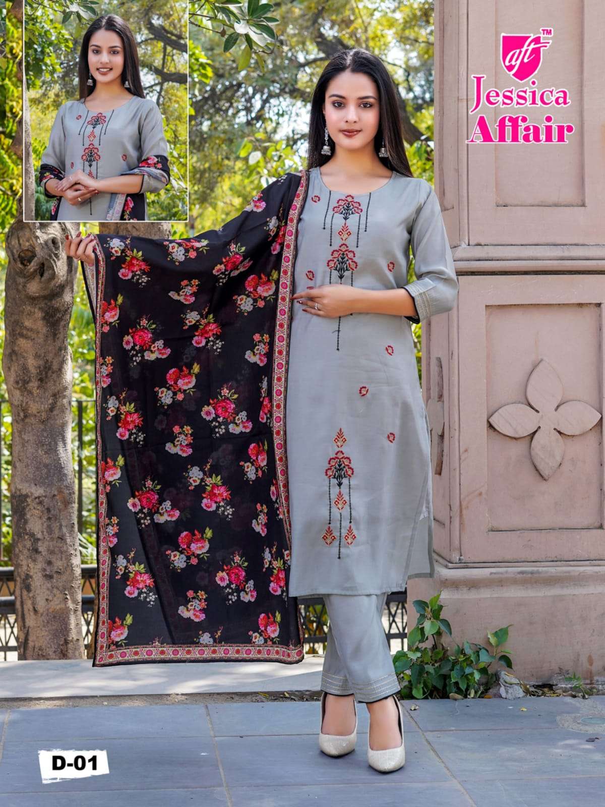 Jessica Affair Vol 1  Kurti With Pent & Digital Dupatta On Wholesale